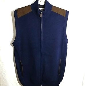 CHAPS Full Zip Sweater Vest